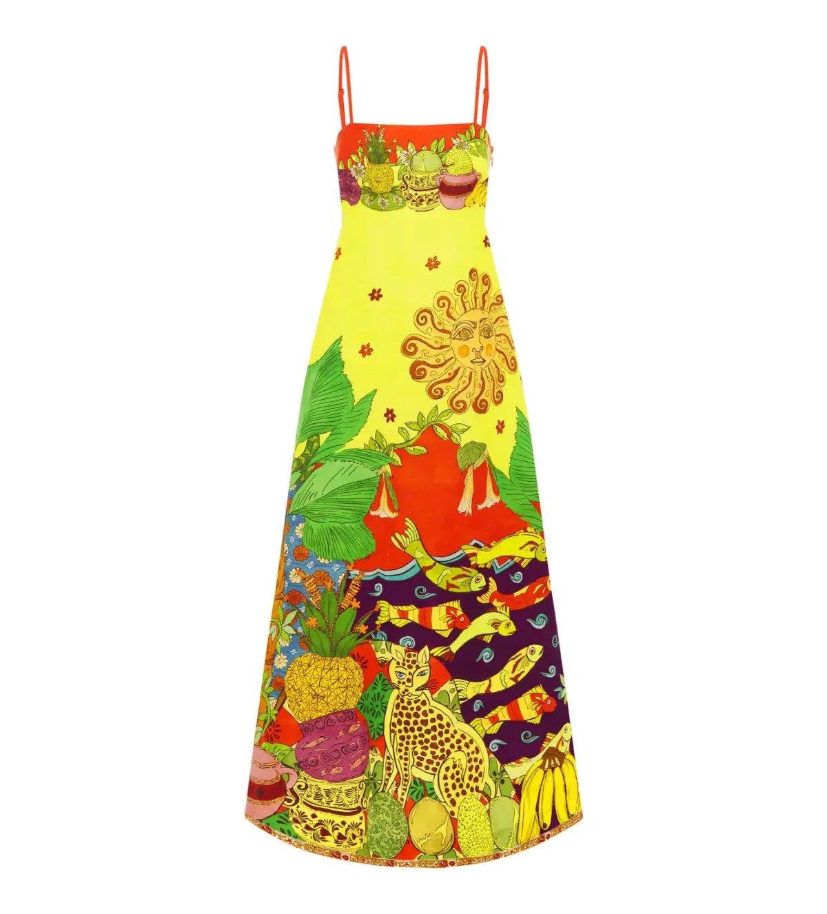 Alemais Tiger Day Dress Multi Size AU 8 photo 4