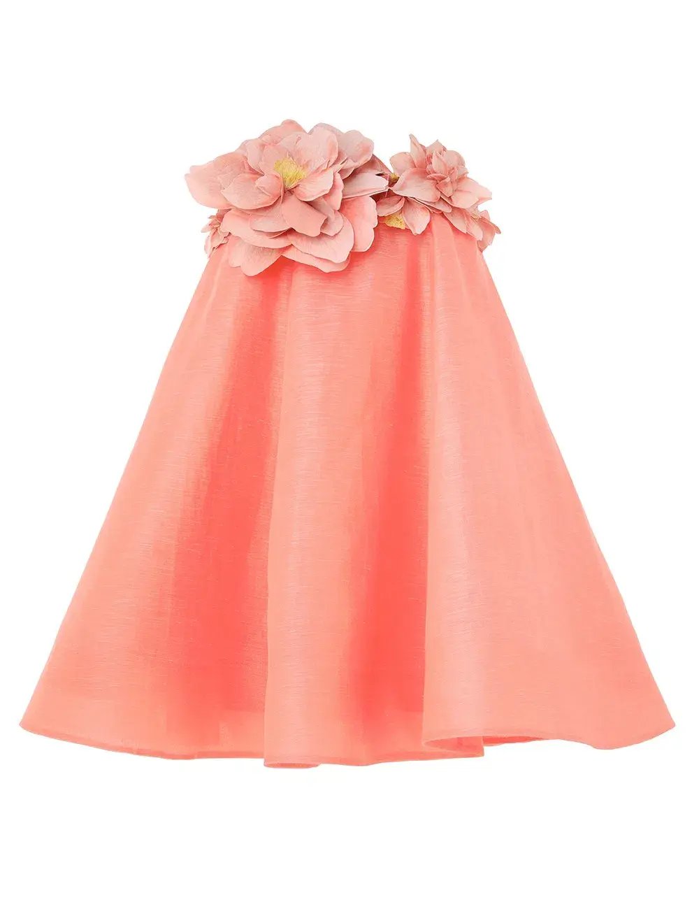 Zimmermann Natura Strapless Mini Dress in Coral Size 0/ AU 8 photo 4