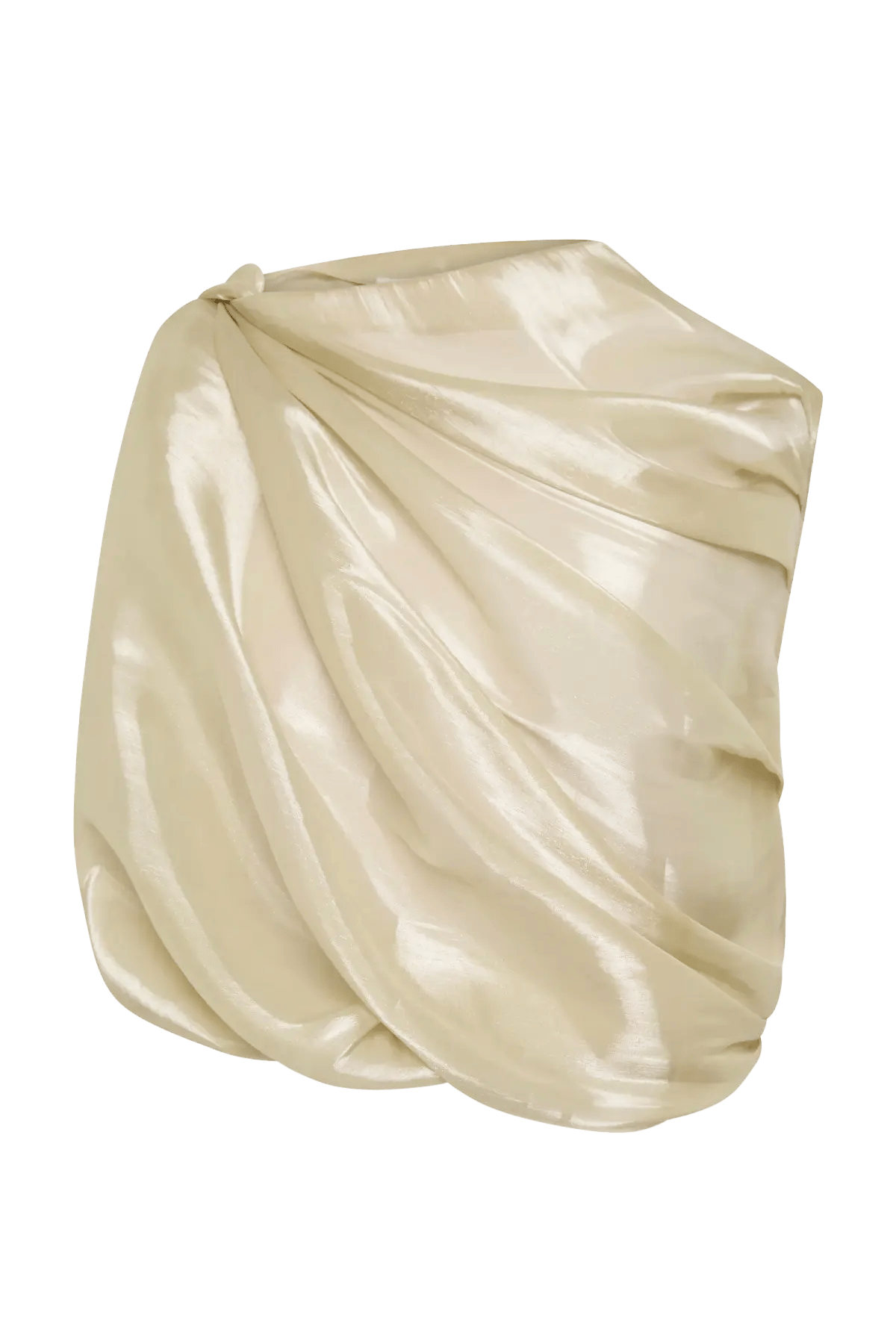 Bianca Spender Champagne Liquid Organza Tumble Top Gold Size 8/S photo 6
