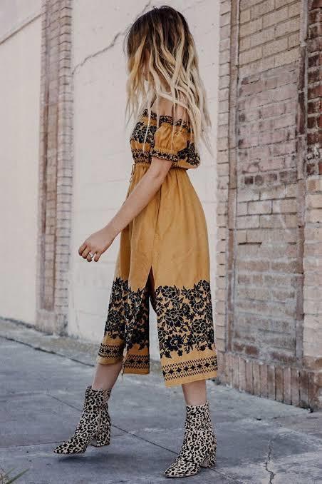 Spell & the Gypsy Collective Venus Off Shoulder Mid Dress Yellow Size 12 photo 3