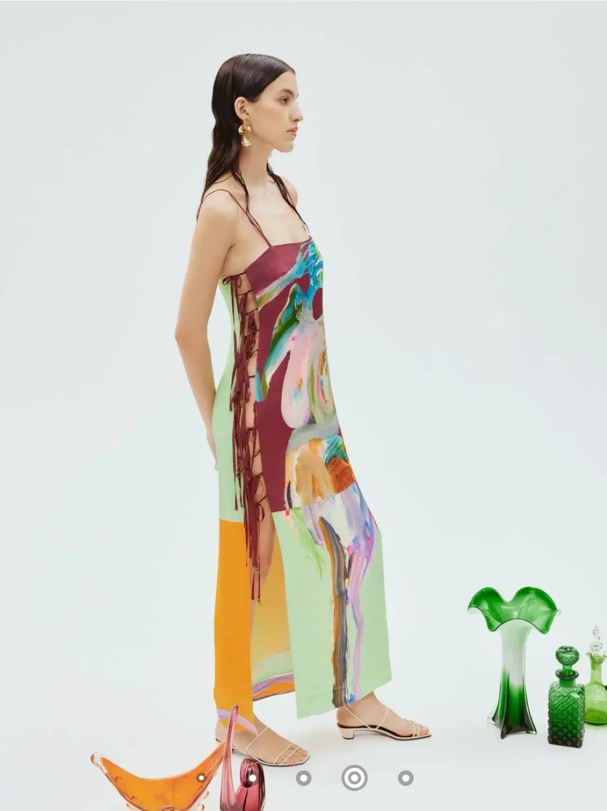 Alemais Jedda Side Tie Maxi Dress Multi Size 6 photo 2