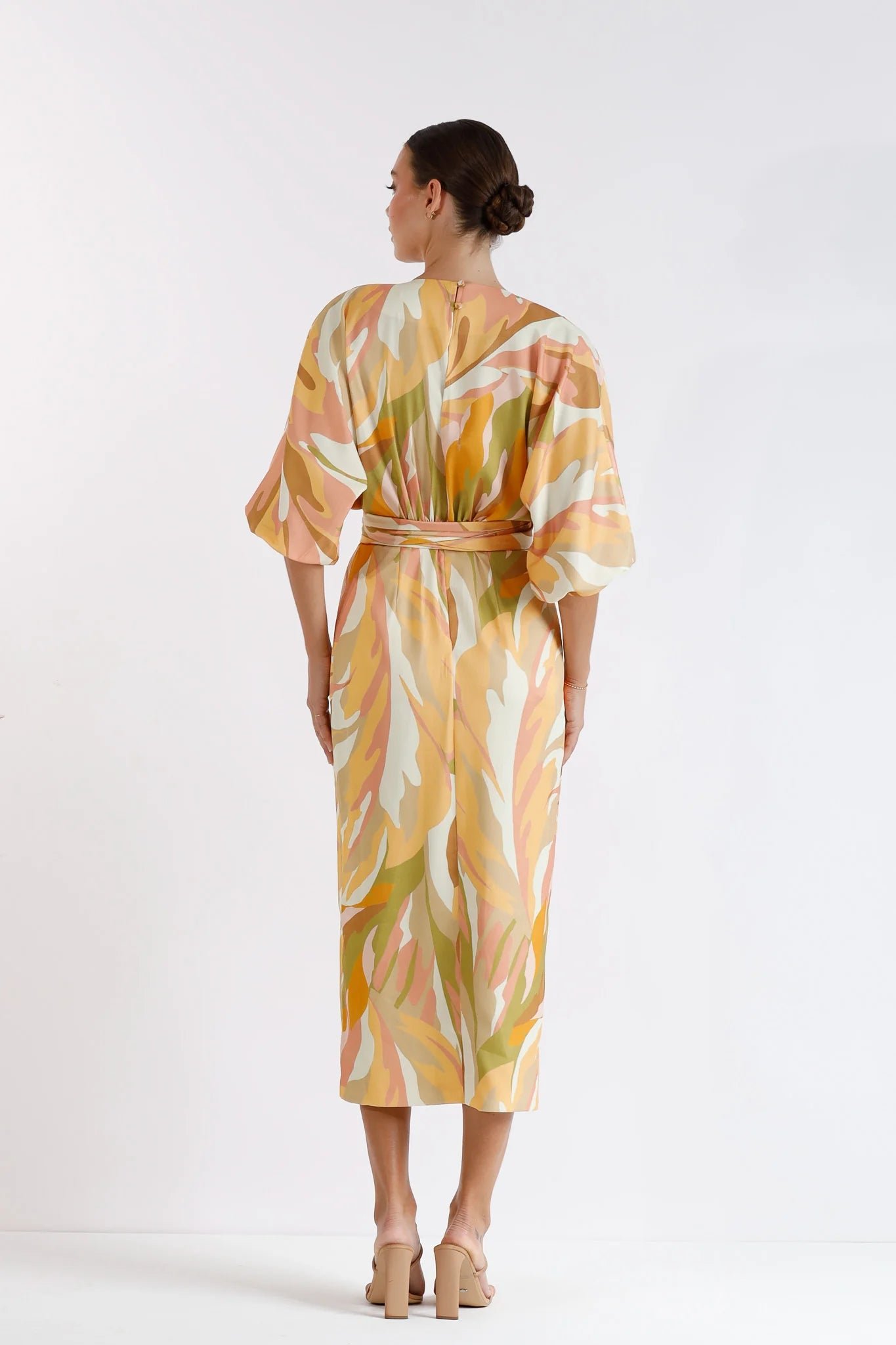 PASDUCHAS VISTA WRAP MIDI DRESS - SUNSET photo 5