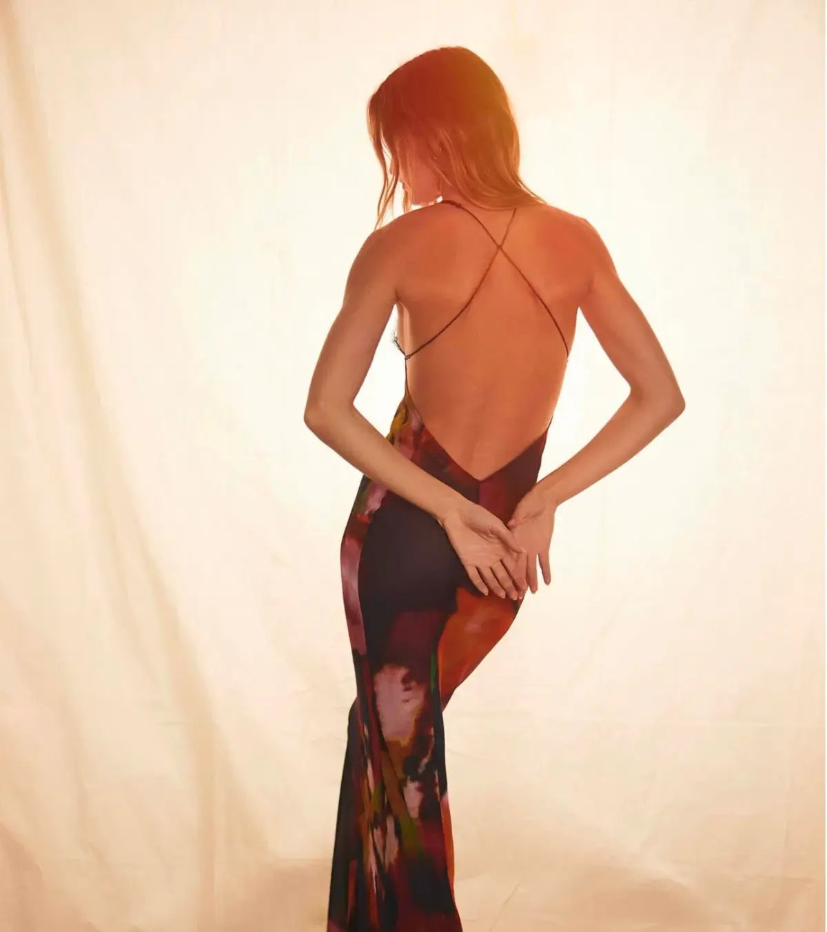 Rat & Boa Paola Floral Slip Dress Abstract Floral Size 10 photo 2