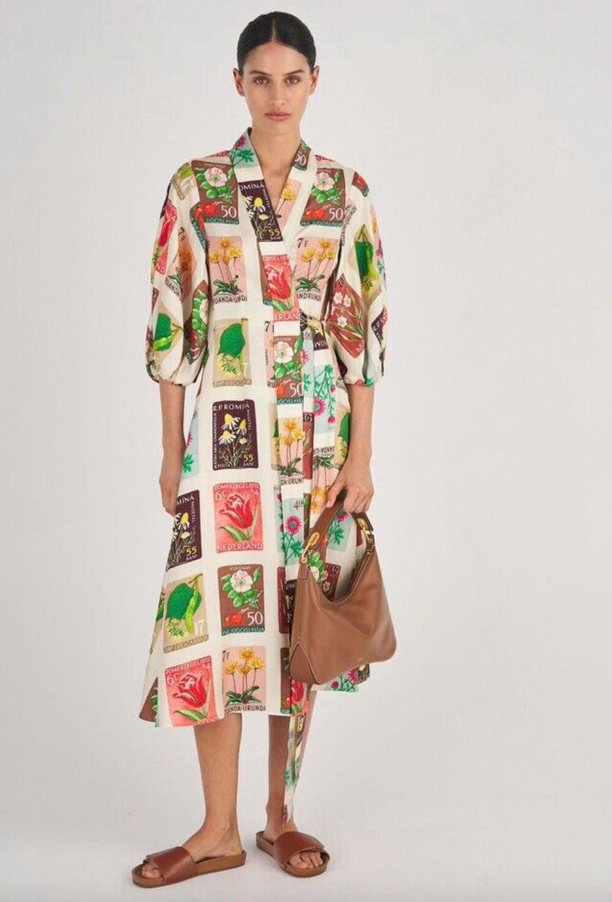 Oroton Floral Wrap Midi Dress photo 3