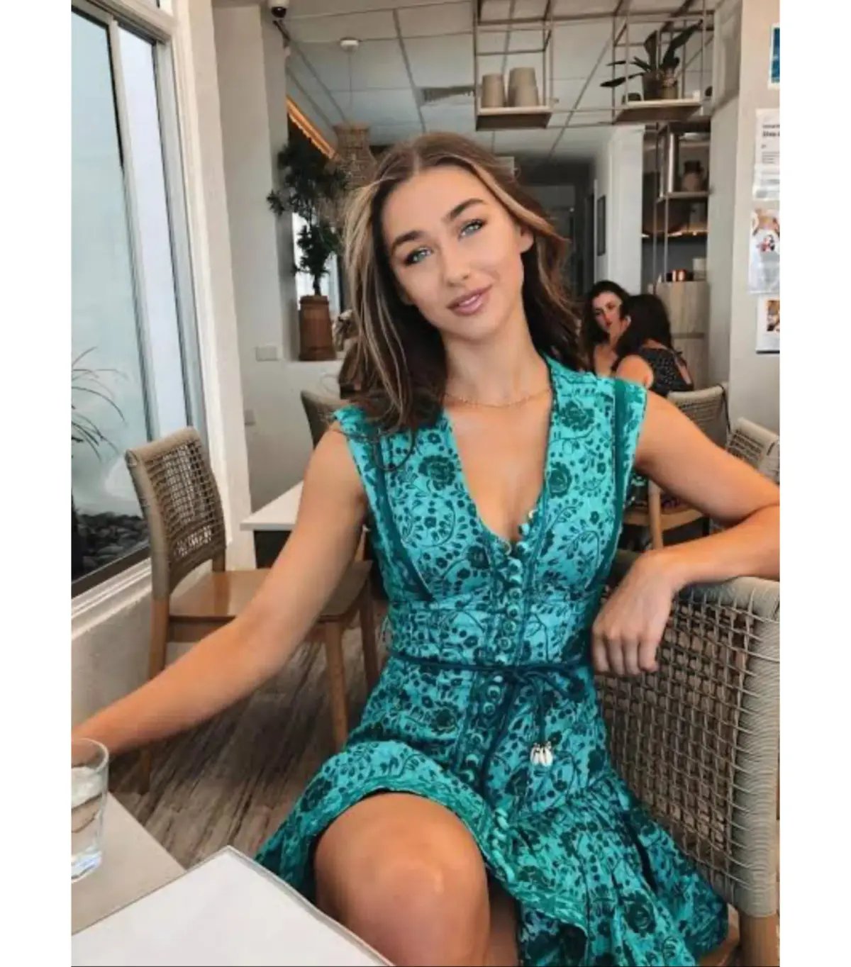 Zimmermann Lulu Panelled Flip High Neck Mini Dress in Jade Floral Print Size 2 / AU 12 photo 3