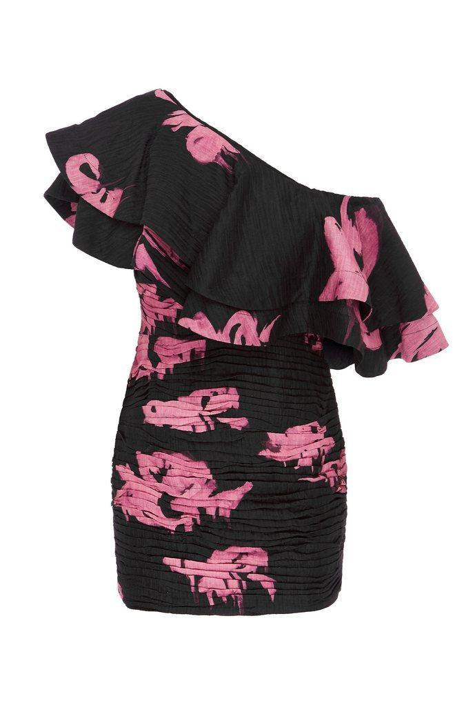 Aje Waves Mini Dress Floral Size 6 photo 3