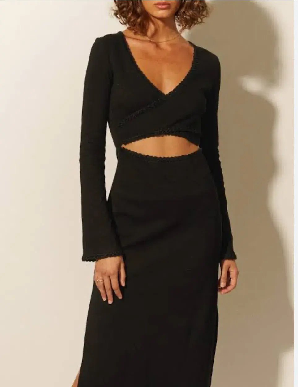 Kivari Marta Midi Dress Black Size AU 12 photo 2