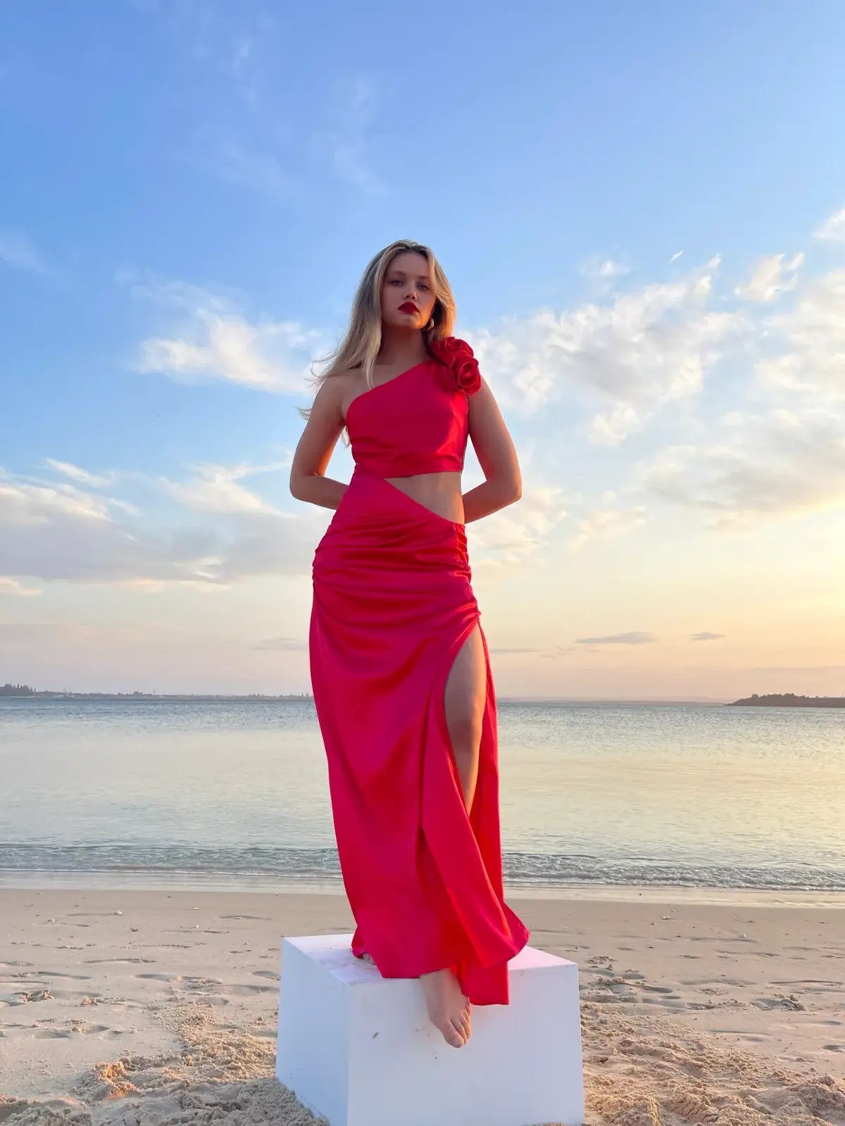 Sonya Moda Ravello Gown Red Size XS/ AU 6 photo 4