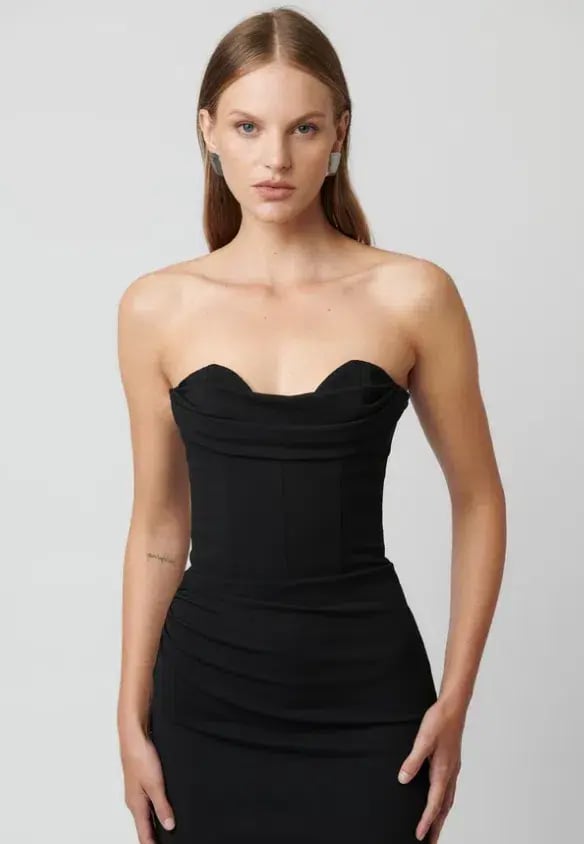 Effie Kats Rozela Dress Black Size AU 10 photo 2