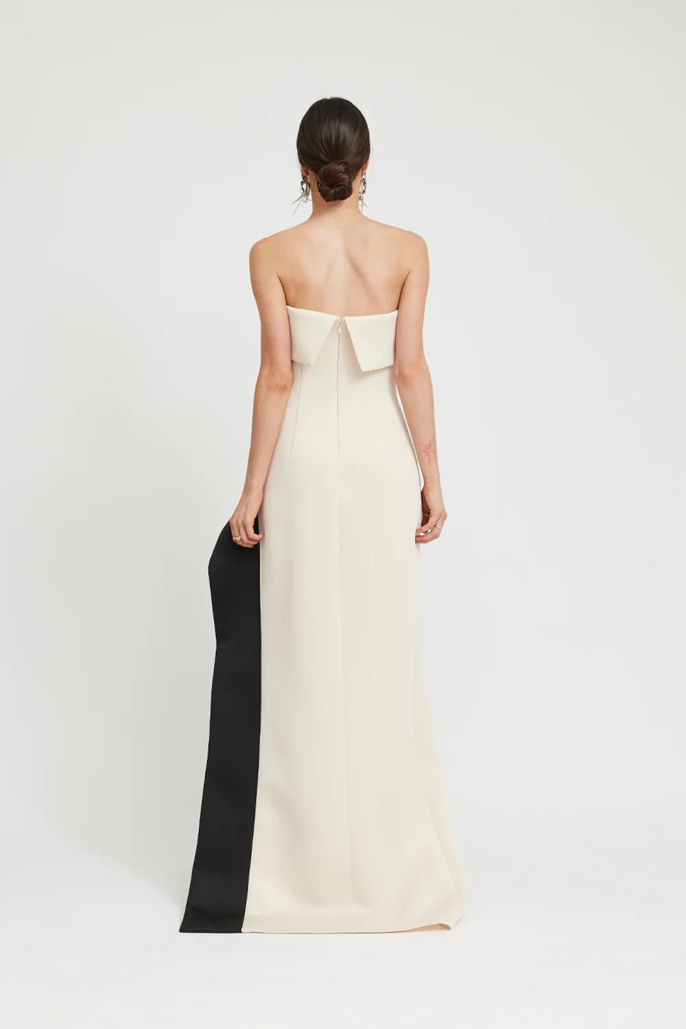 TOJHÀ OCTAVIA DRESS - CHAMPAGNE BEIGE/BLACK photo 5