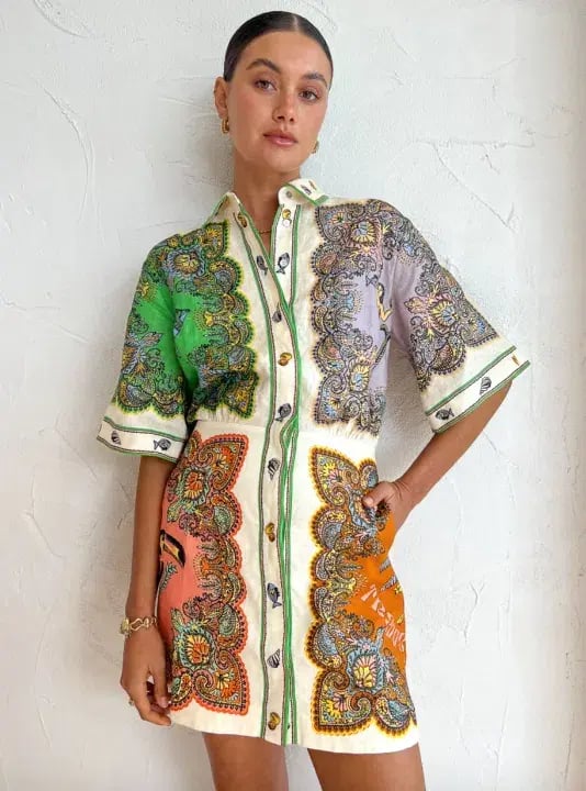 Alemais Trippy Troppo Mini Dress in Multi Size 8 photo 2