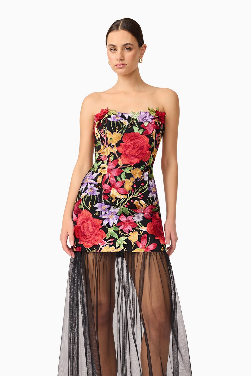 Elliatt Talia Contrast Maxi Dress - Floral Multi photo 2