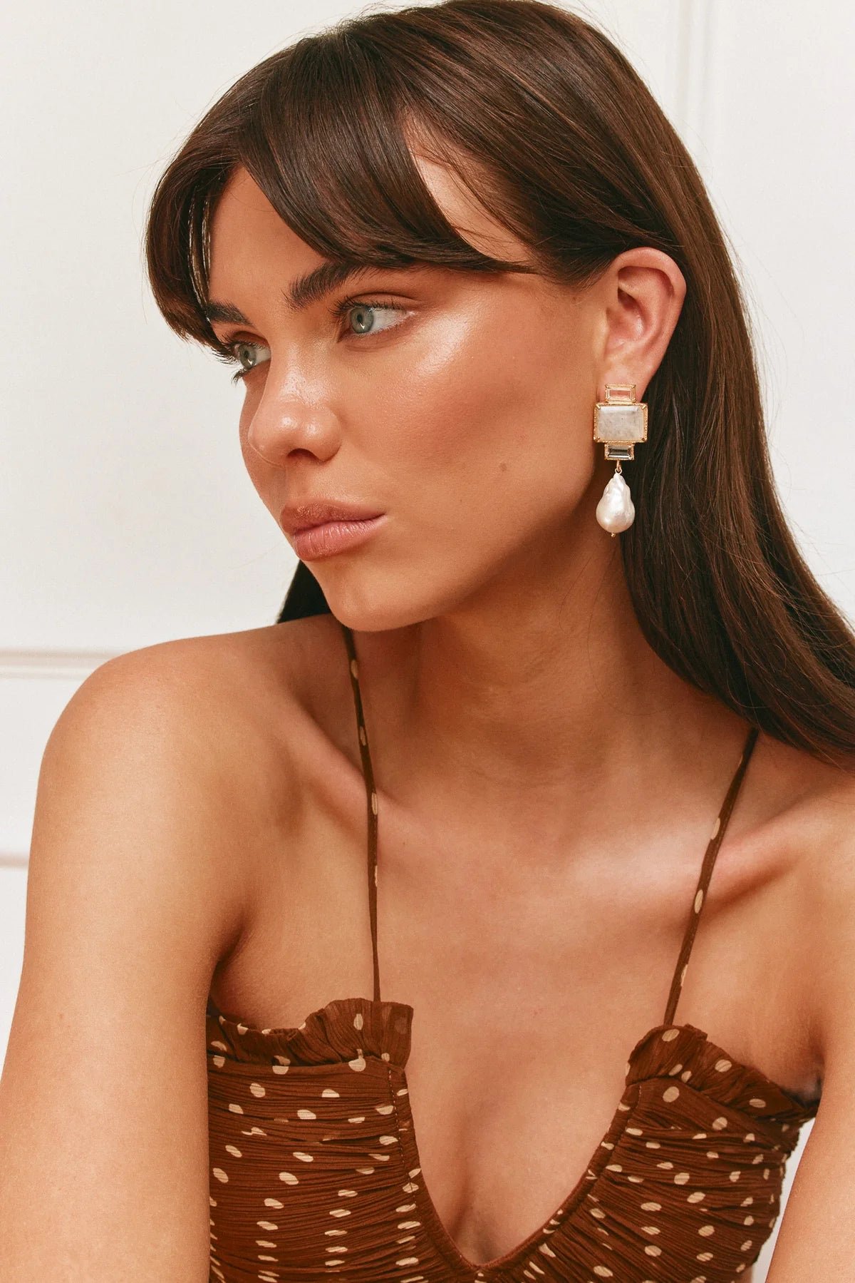 CHRISTIE NICOLAIDES BAMBINA EARRINGS - WHITE photo 5