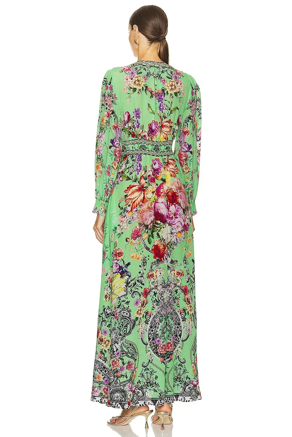 Camilla Button Maxi Dress with Shaped Waistband Porcelain Dream Size S / AU 10 photo 3