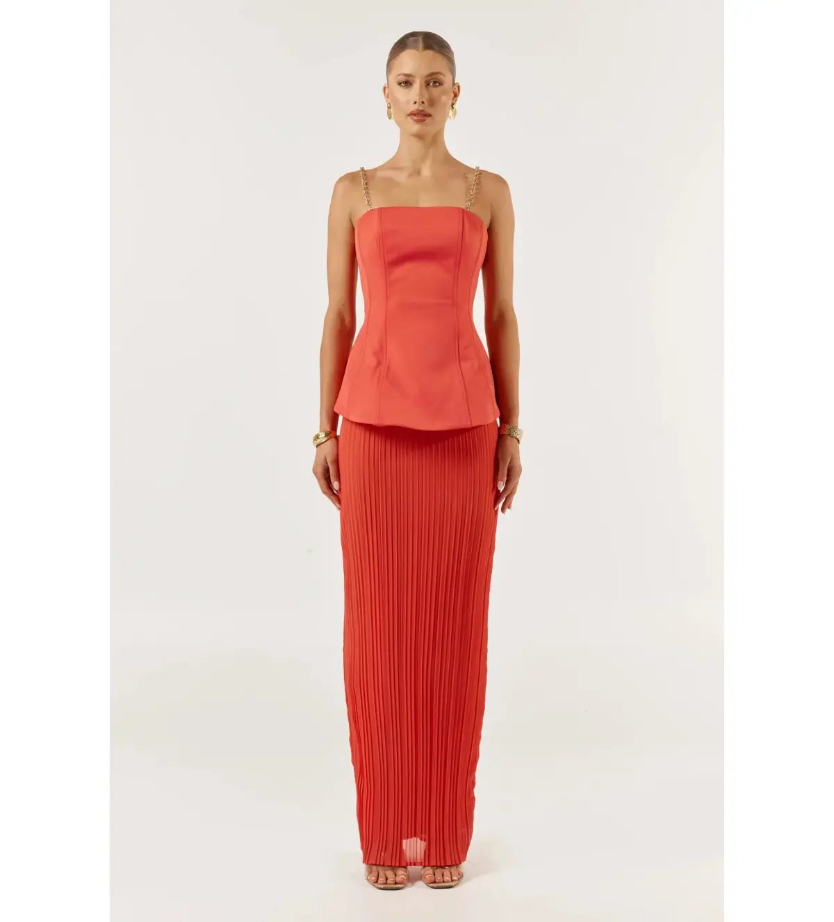 She is OLLÁ Marcelle Maxi Dress Red Size S/AU 8 photo 2