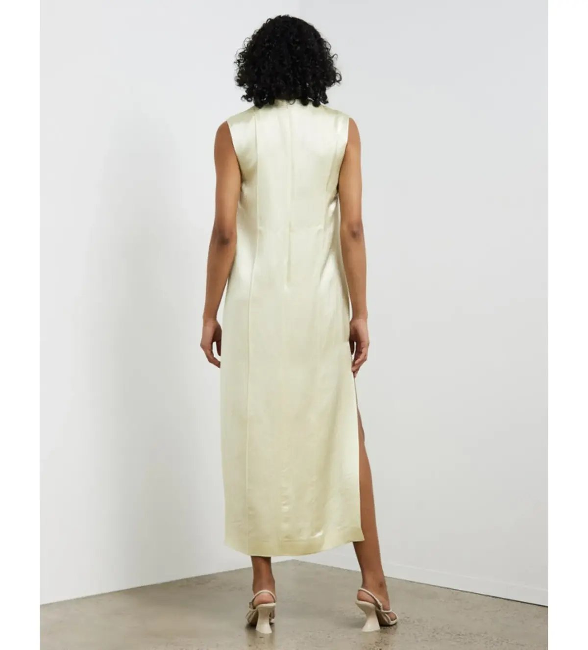 Camilla And Marc Myah Shift Dress Acid Yellow Size AU 10 photo 4