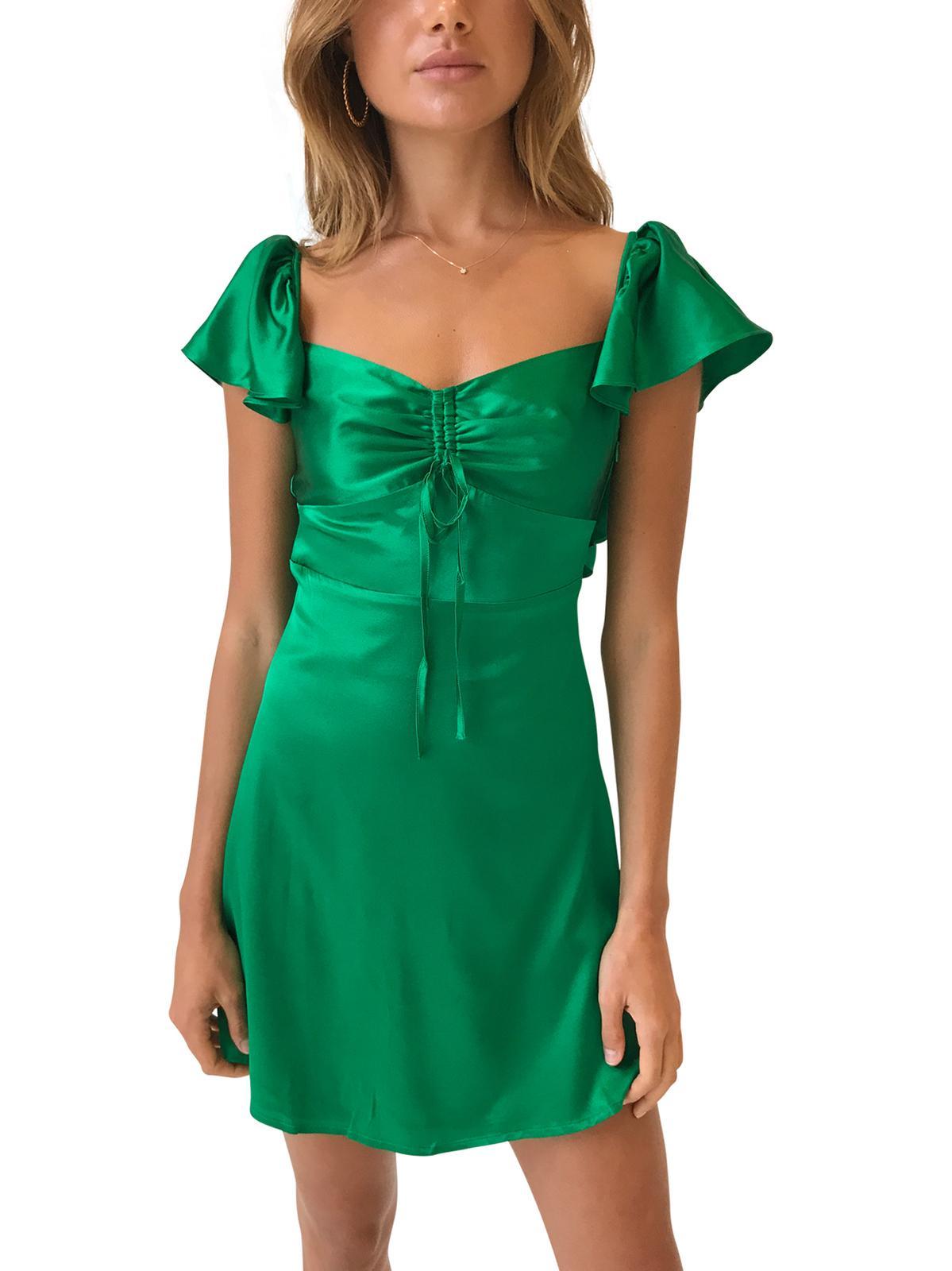 Hansen & Gretel Green Silk Ollie Dress exclusive collaboration with Coco & Lola size 8 photo 3