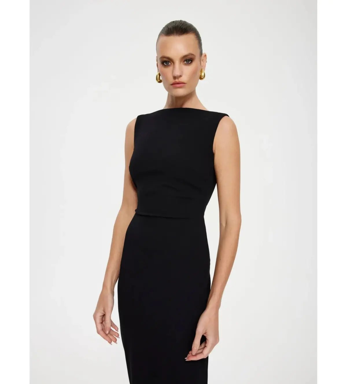 Effie Kats Verona Gown Black Size 10 photo 2