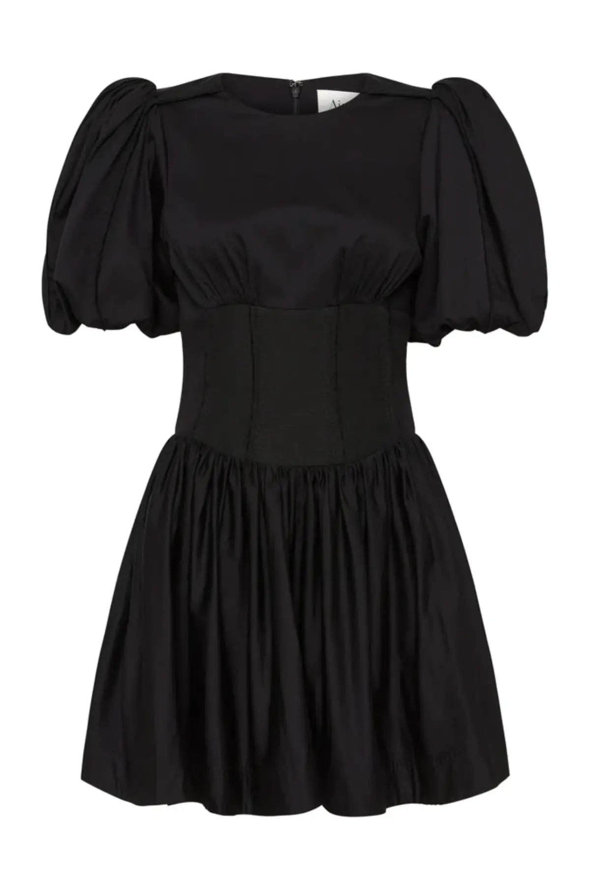 Aje Gianna Puff Sleeve Mini Dress Black Size 12 photo 5