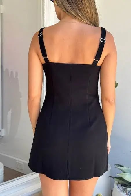 Sneaky Link Renee Tailored Mini Dress Black Size 6 photo 2