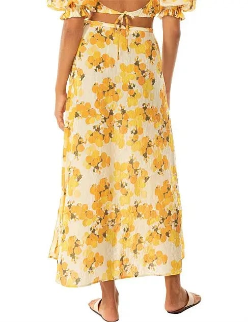 Peony Vacation Crop Top and Wrap Skirt Set Citrus Size AU 6 photo 5