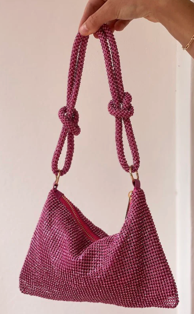 Girls with Gems Sparkly Handbags - Silver, Gold, Pink or Black photo 4