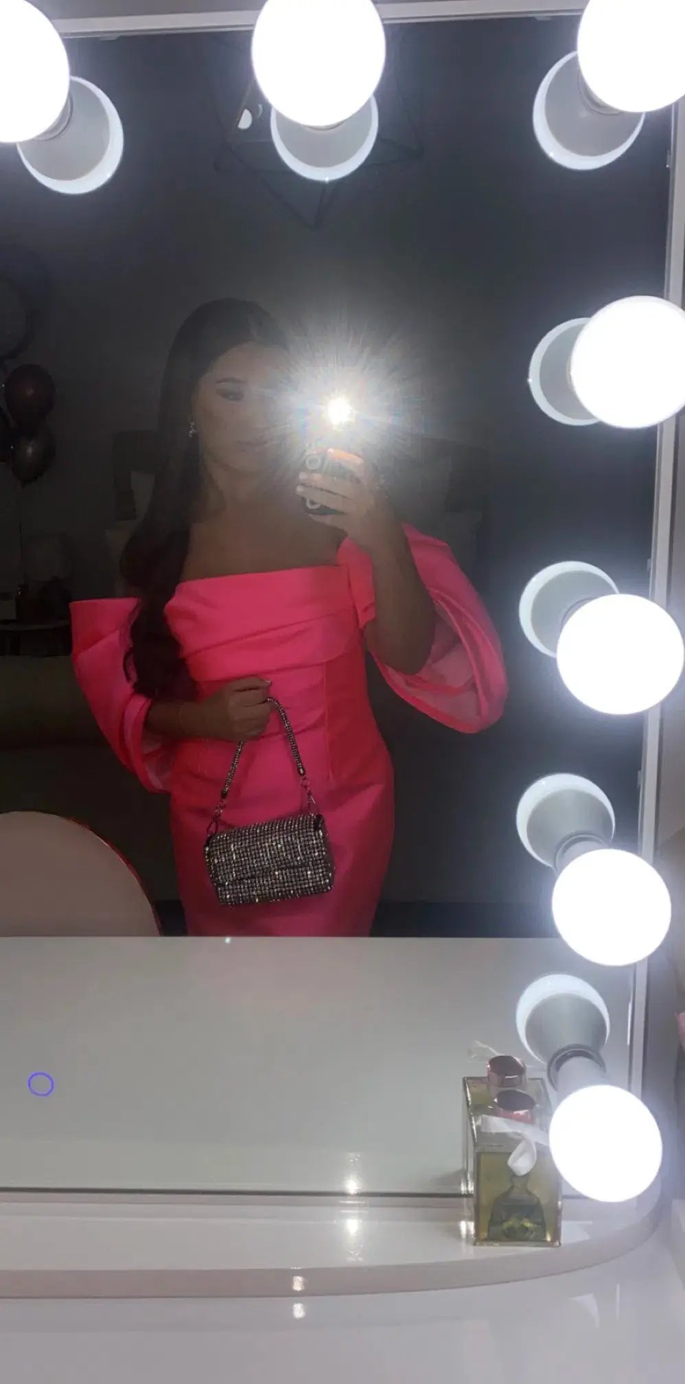 Solace London The Elina Mini Dress in Pink Size 10 photo 2