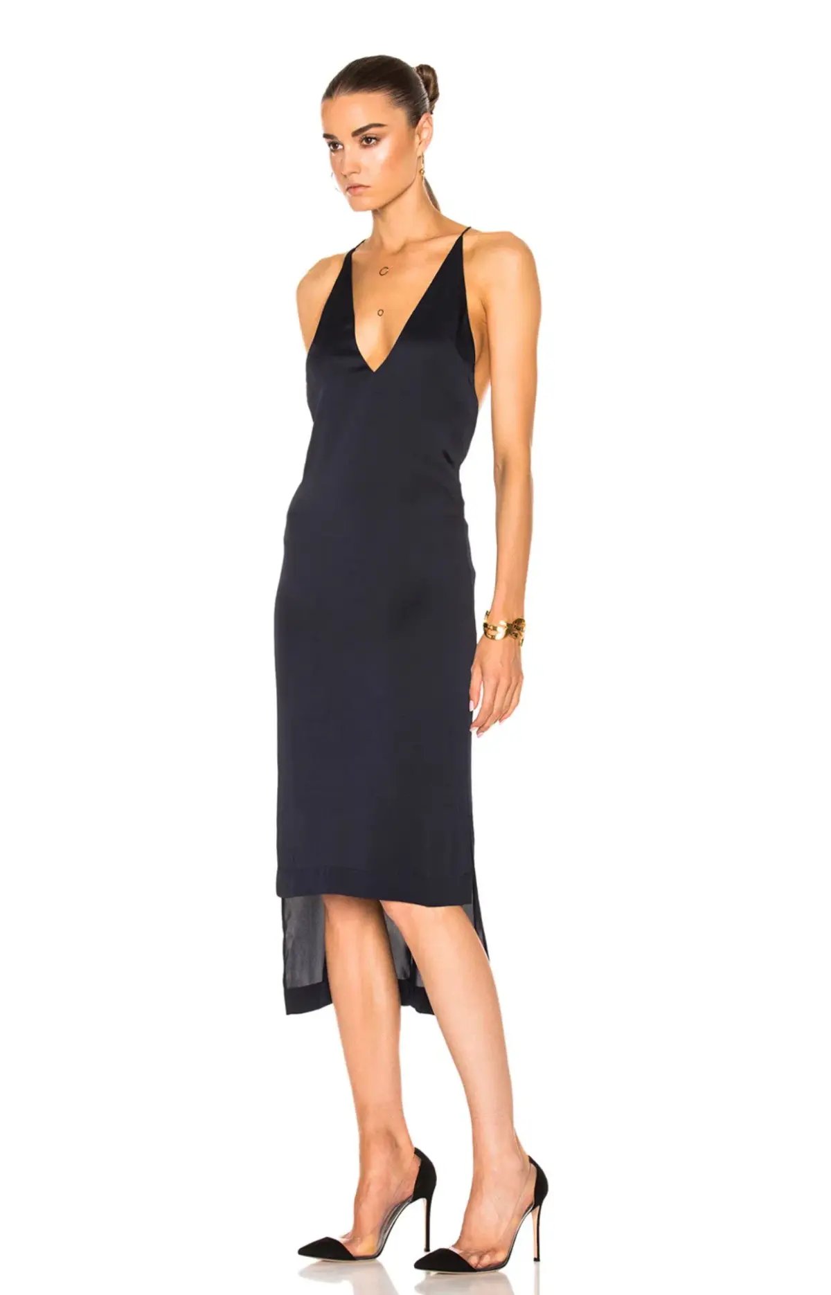 Dion Lee Fine Line Dress Black Size 12 photo 2