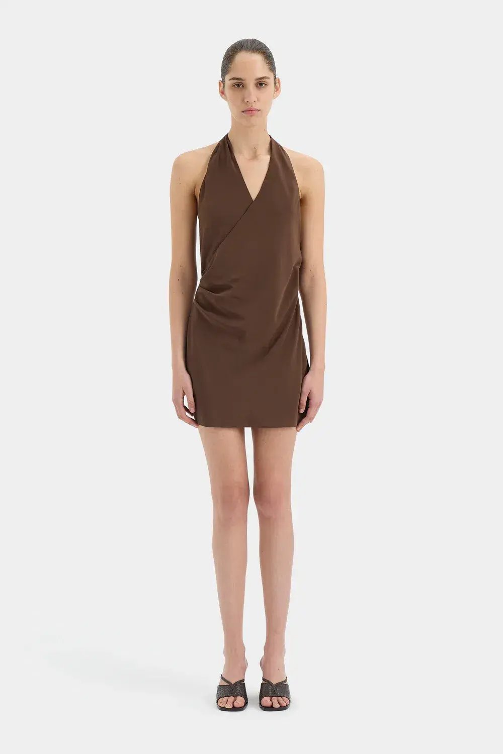 Sir the Label Rioja Mini Dress Dark Chocolate Size 1 photo 2