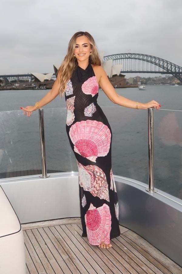 Sneaky Link Ariel Maxi Dress - Black Shell photo 3