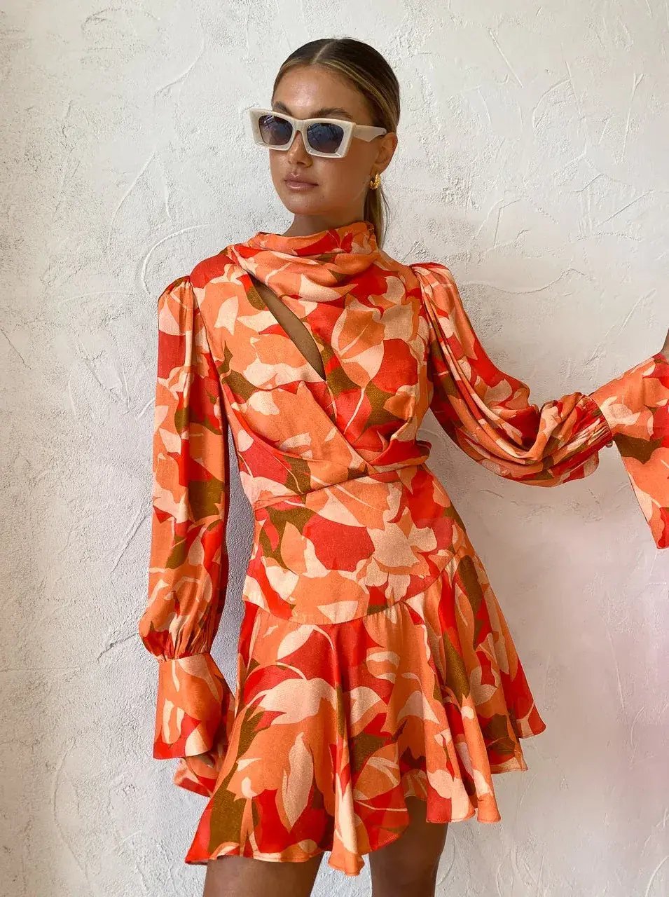 Acler Dunleer Dress Amber Bloom Size 10 photo 6