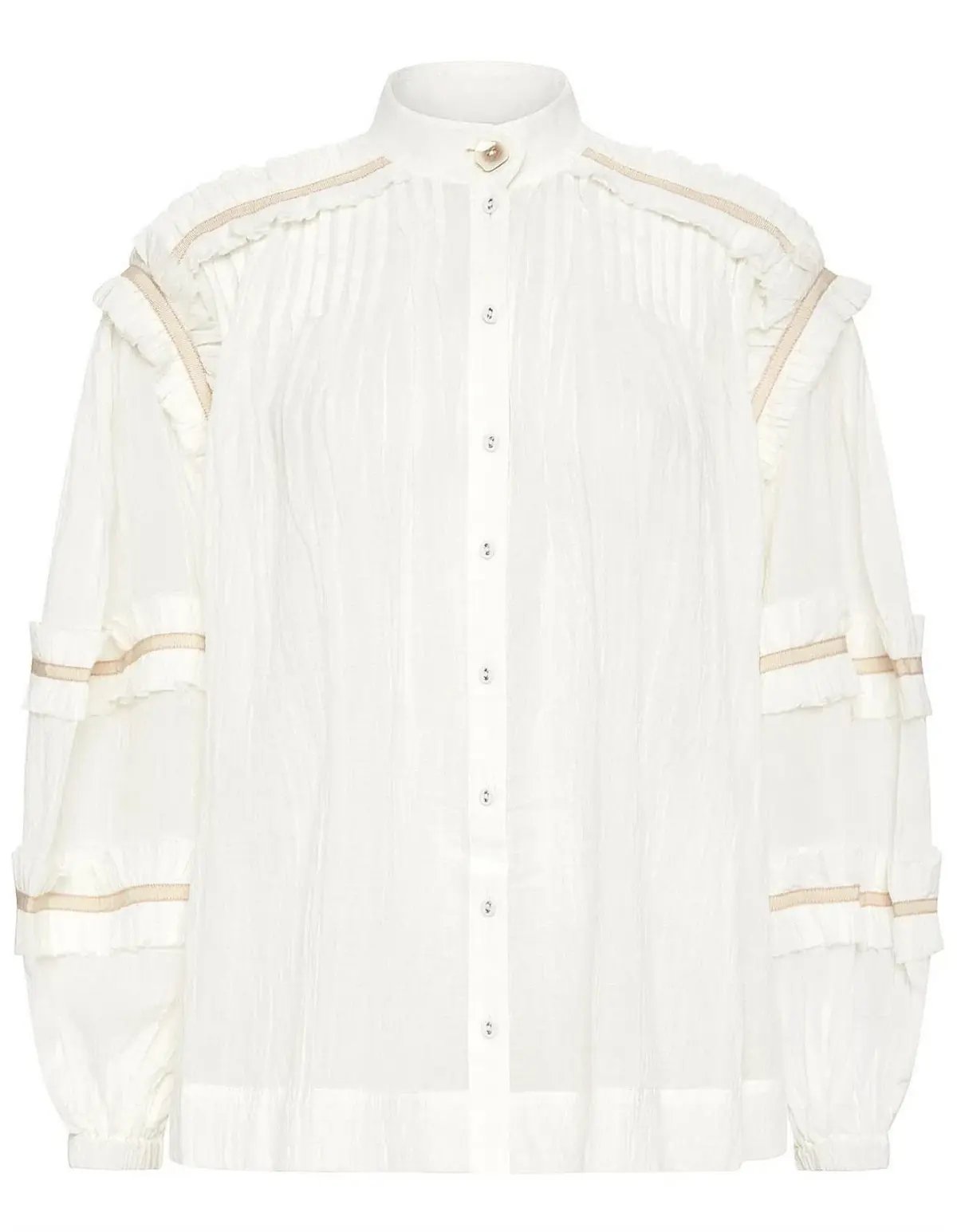 Aje Harvest Blouse White Size 8 photo 7