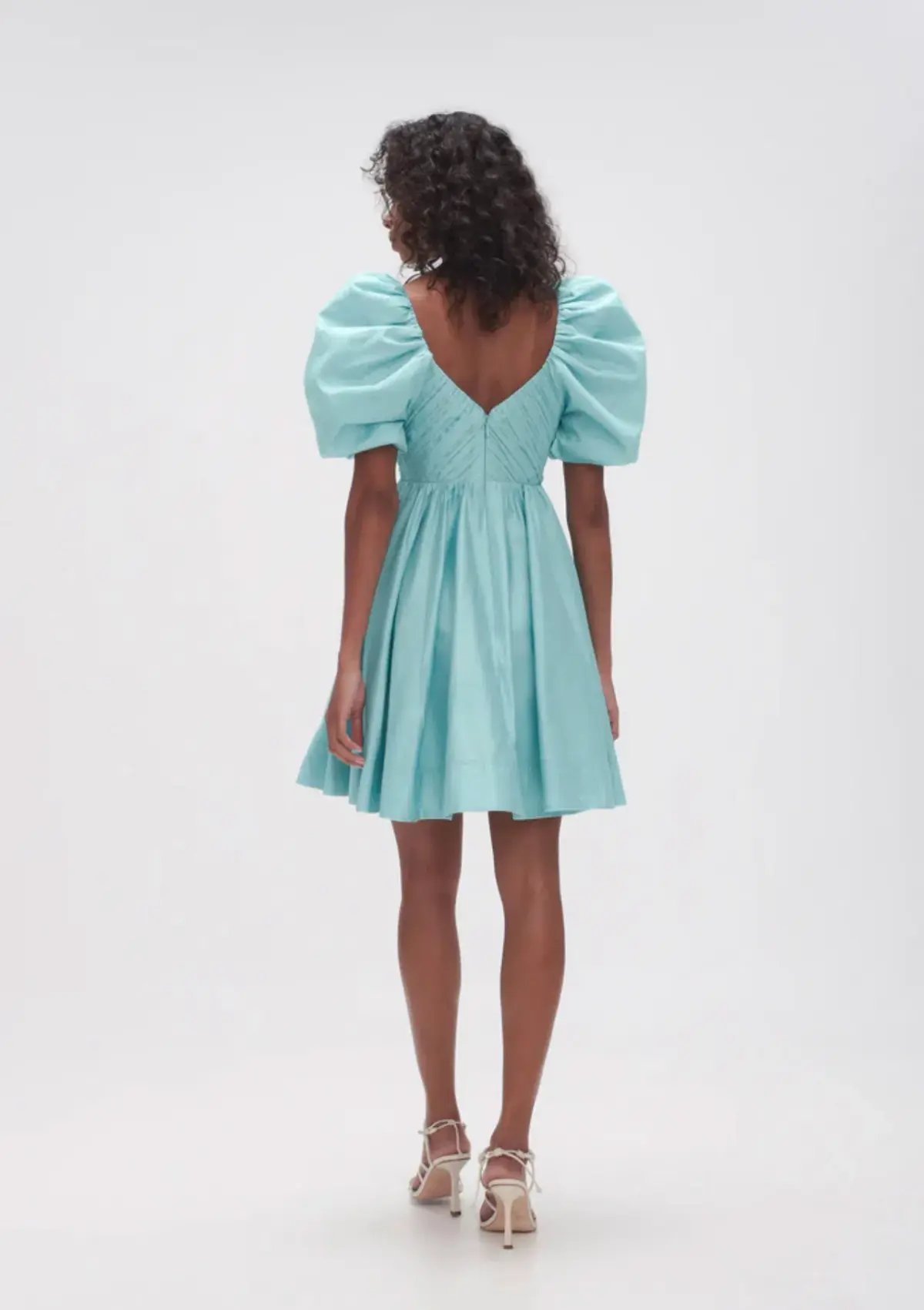 Aje   Gabrielle Plunge Mini Dress   Spearmint Blue   Size 8 / S photo 3