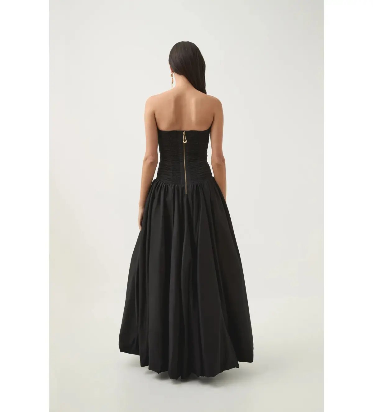 Aje Violette Bubble Hem Maxi Dress in Black Size AU 6 photo 4