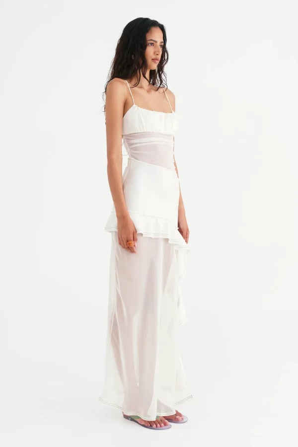 BENNI DELILAH MAXI DRESS - WHITE photo 2