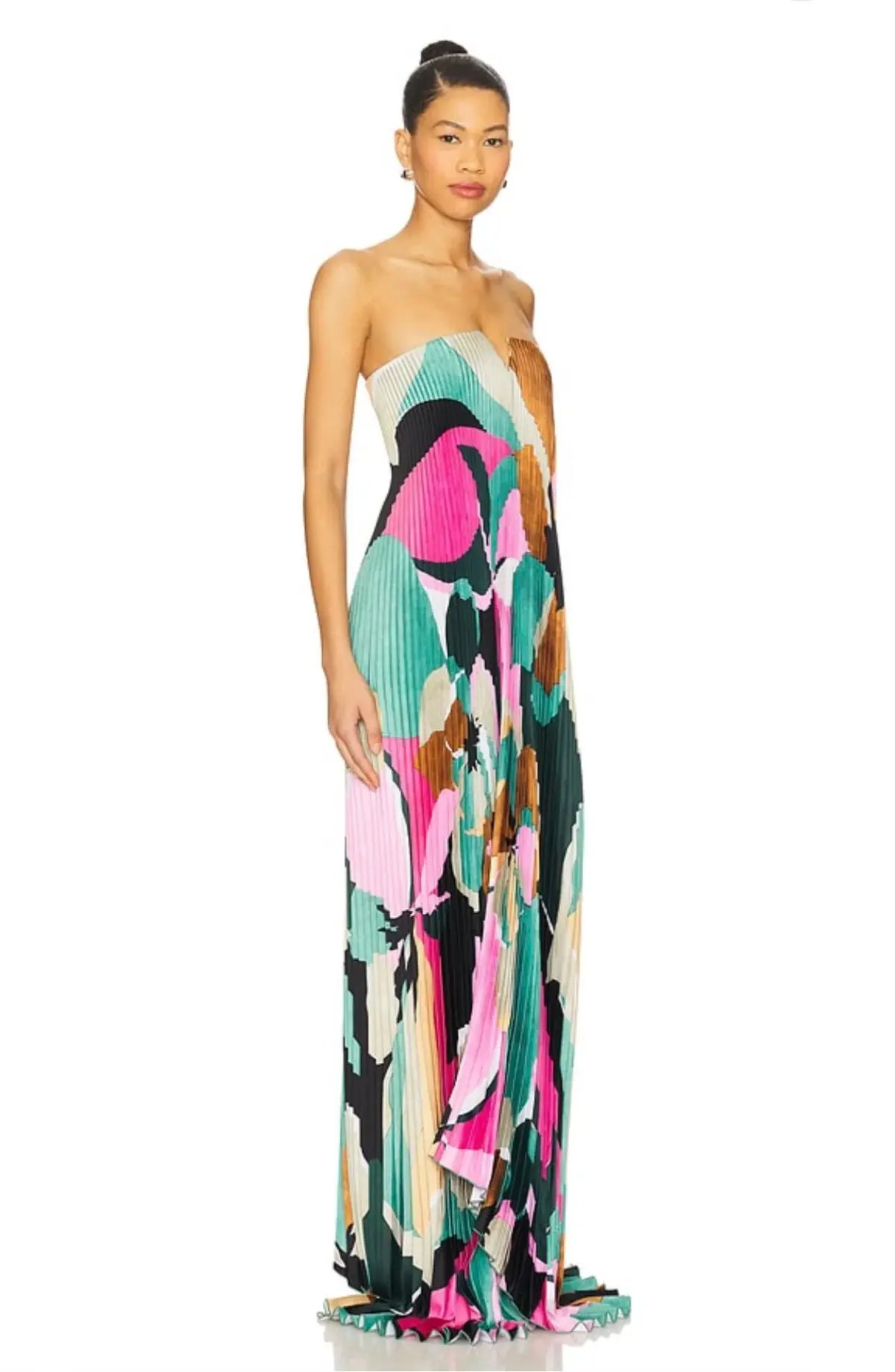 L'idée Black Tie Gown Green Calypso multicoloured size 6 photo 4
