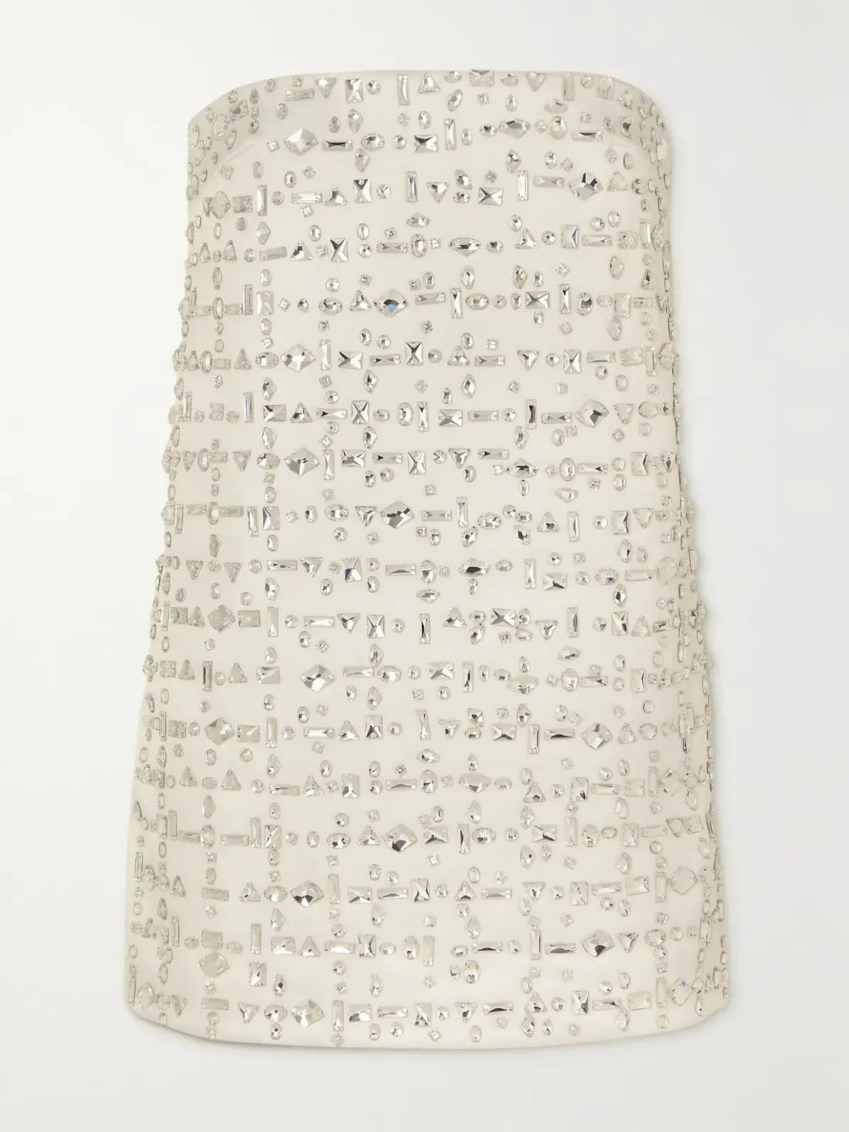 16Arlington Blaise Strapless Crystal Embellished Satin Mini Dress White Size 10 photo 3