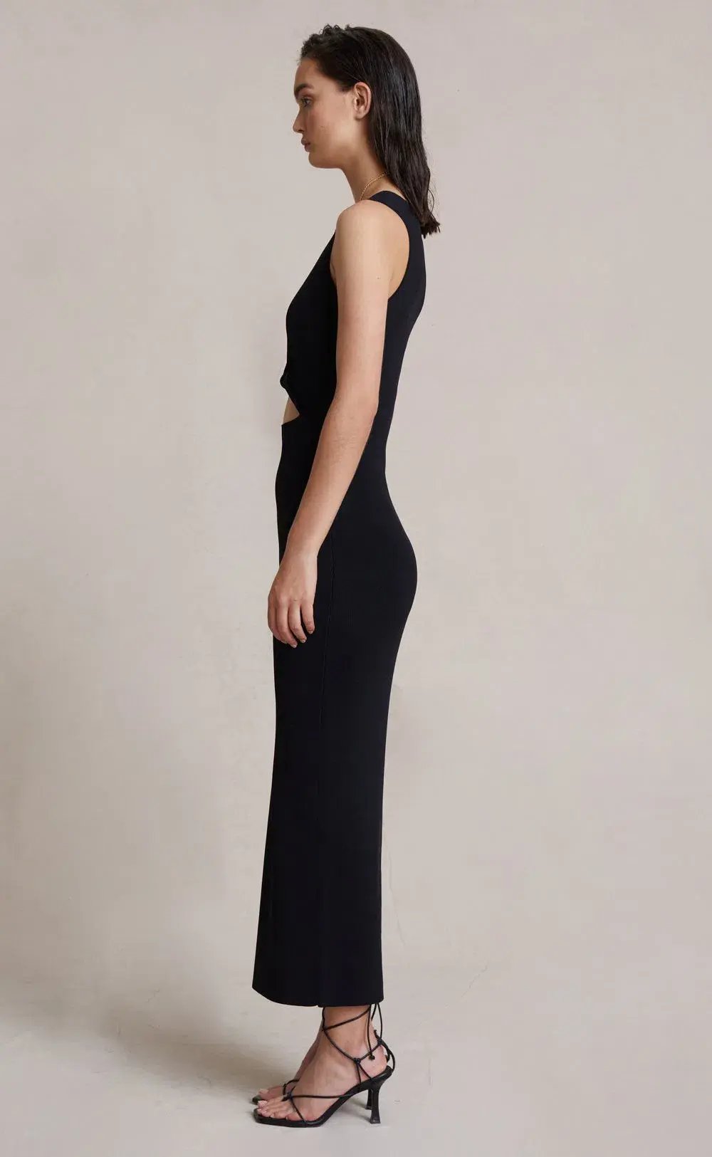 Bec & Bridge Sorbet Summer Midi Dress Black Size 6 photo 3