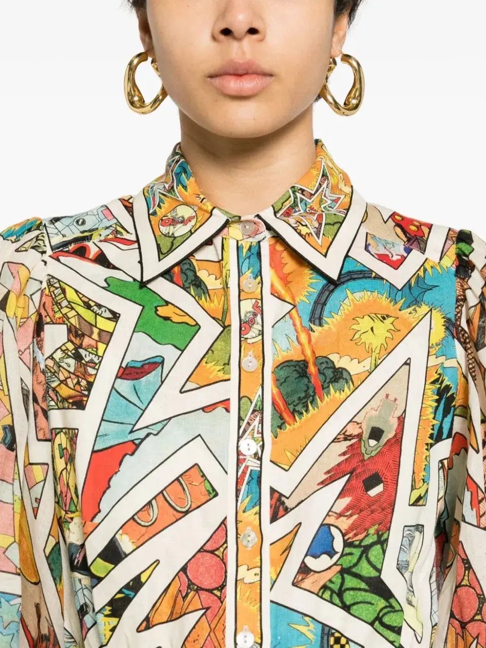 Alemais Star Man Midi Shirtdress Multi Size 10 AU photo 5