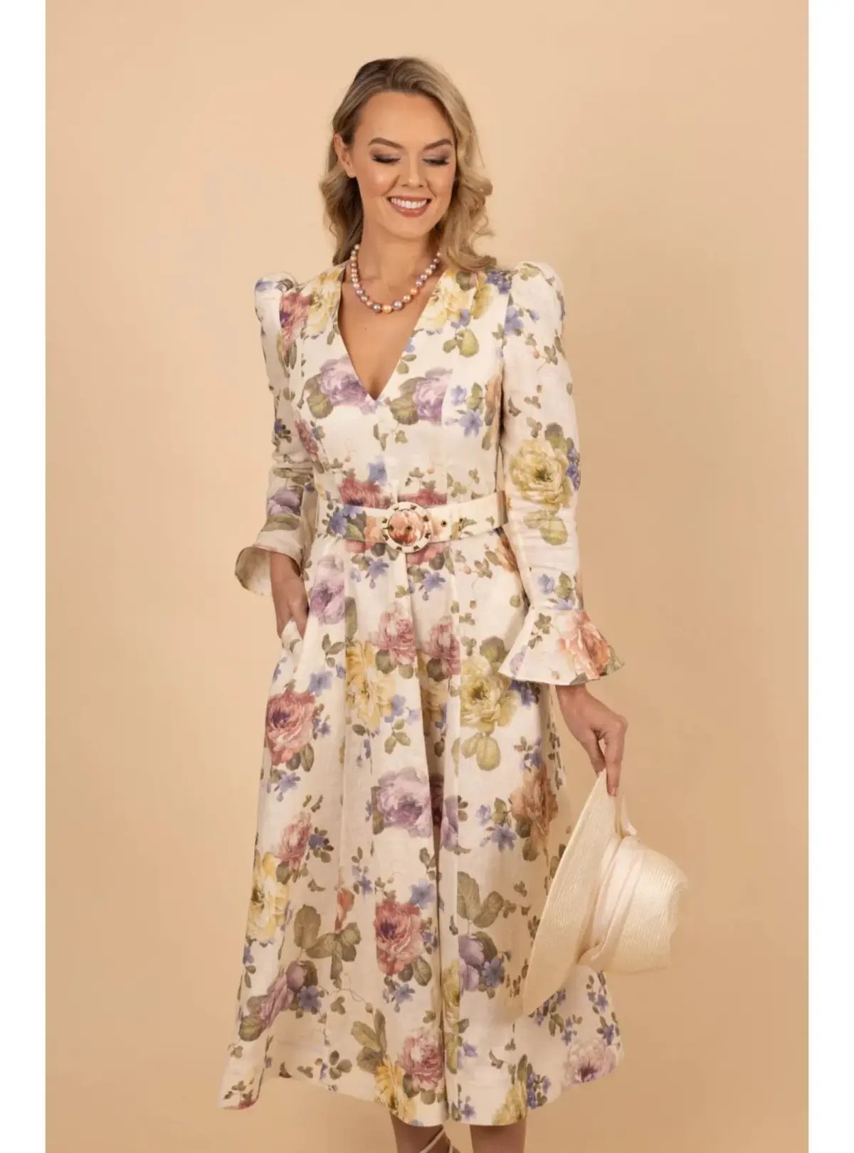 Zimmermann Luminosity Midi Dress Multi Floral Print Size 0P / AU 6 photo 2