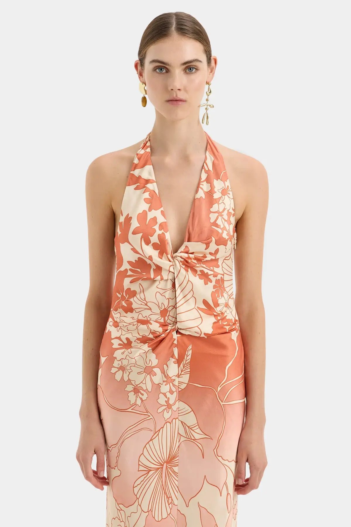 Sir the Label Como Twist Dress Paradiso Print Size 1 / AU 8 photo 2