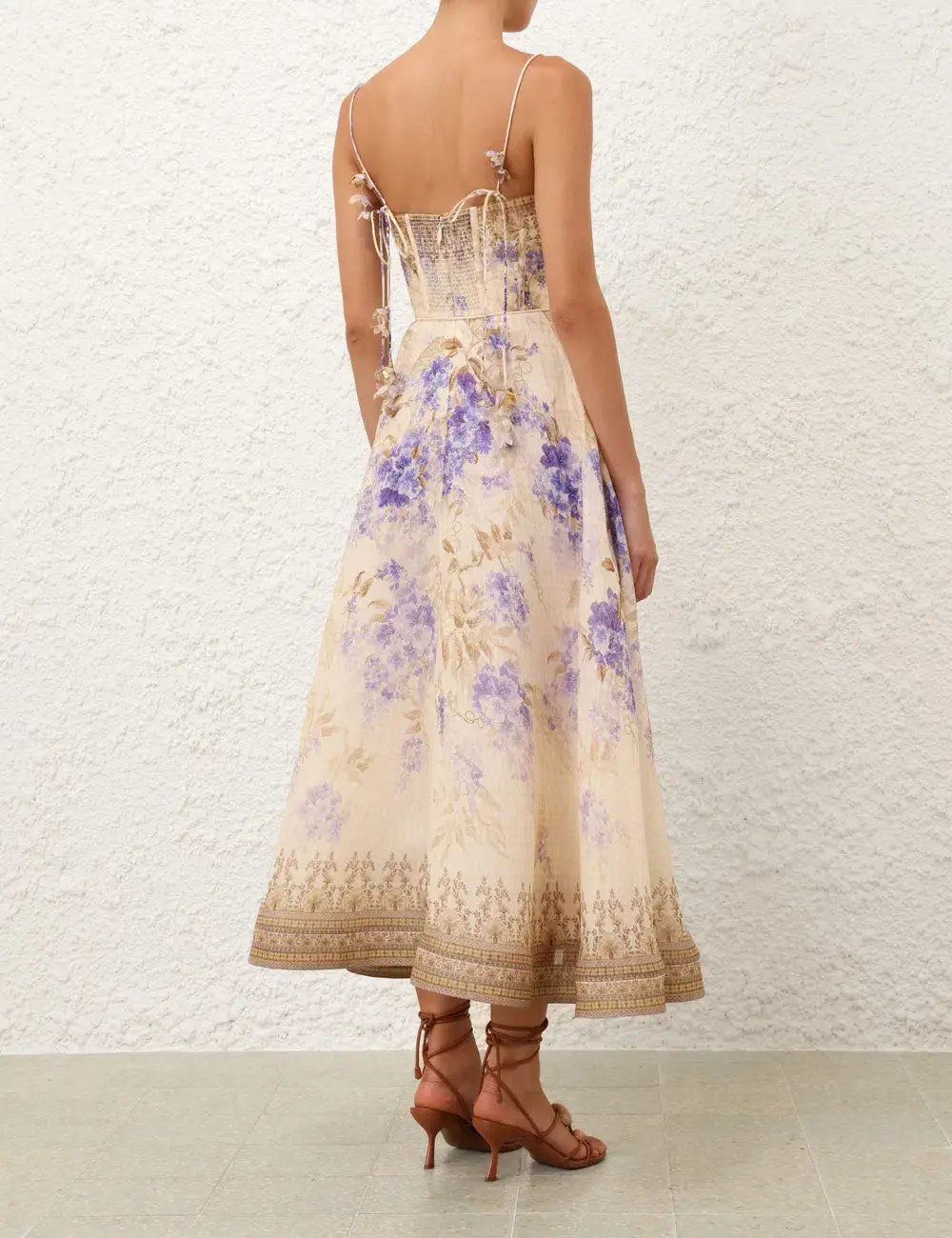 Zimmermann Dawning Picnic Dress Lilac Floral size 3 / AU10-12 photo 3
