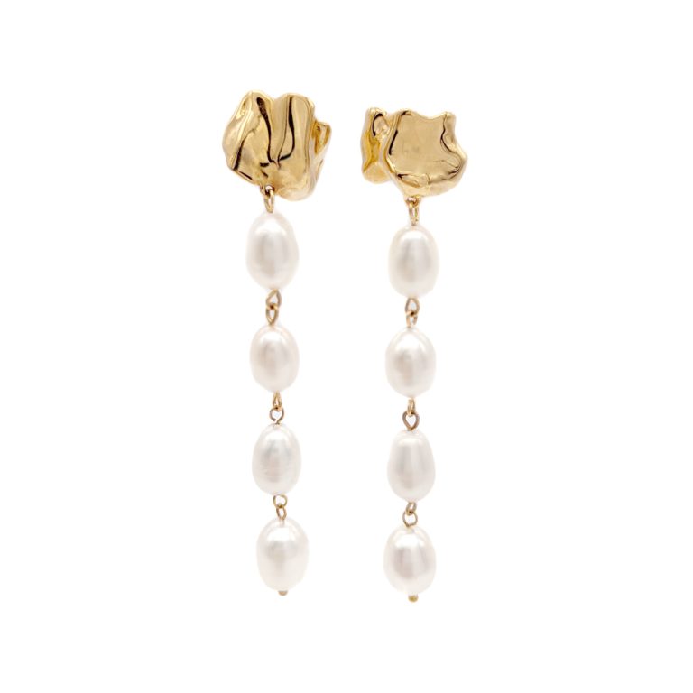Sterling King Pearl Drip Earrings photo 4
