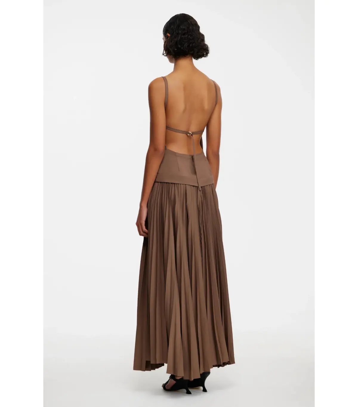 Acler Leasgill Midi Dress in Sepia Size AU 10 photo 2
