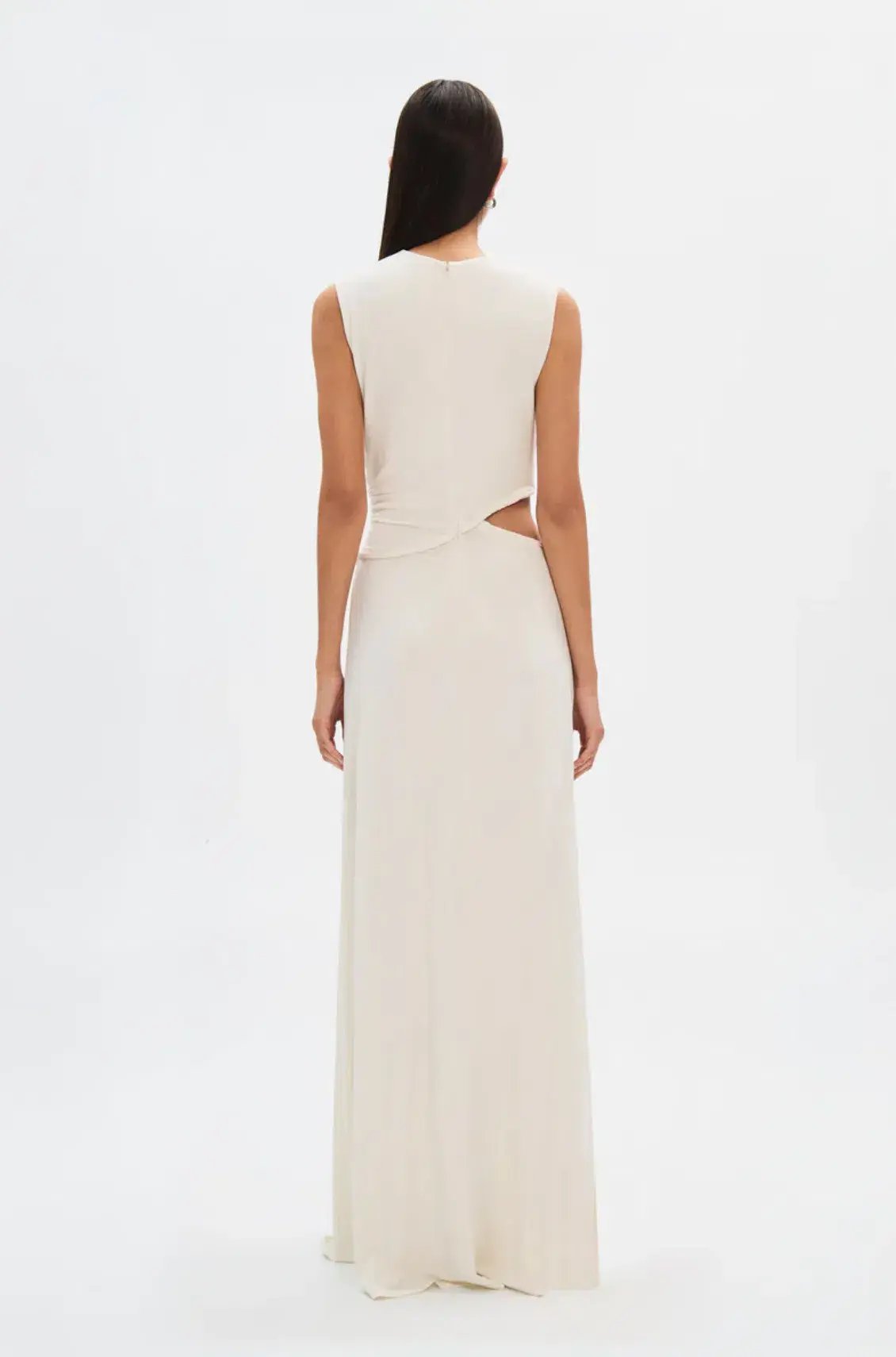 Misha Sierra Cupro Dress White Size 8/S photo 4