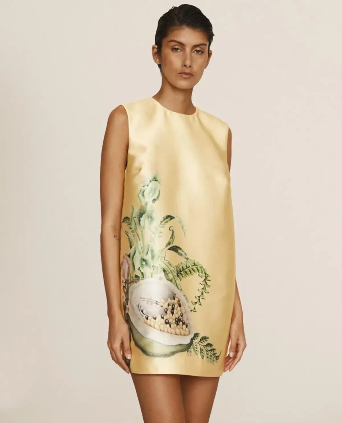 Alemais Sol Mini Dress Yellow Size 12 photo 2