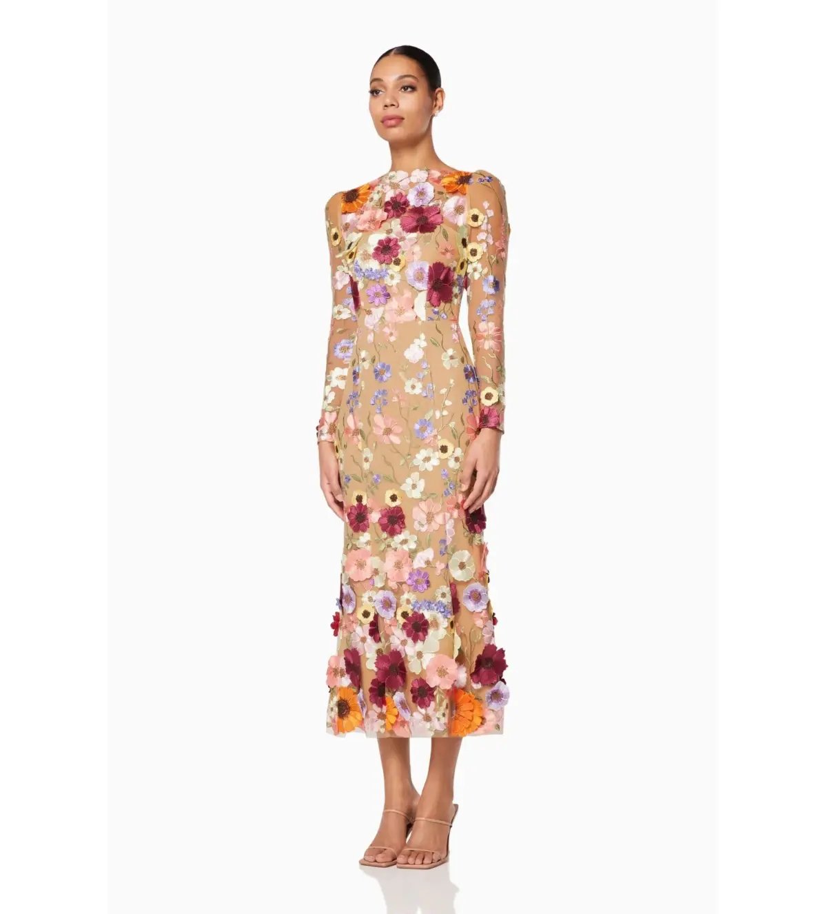 Elliott Shannon Floral Midi Dress | Size XL / AU 14 photo 2