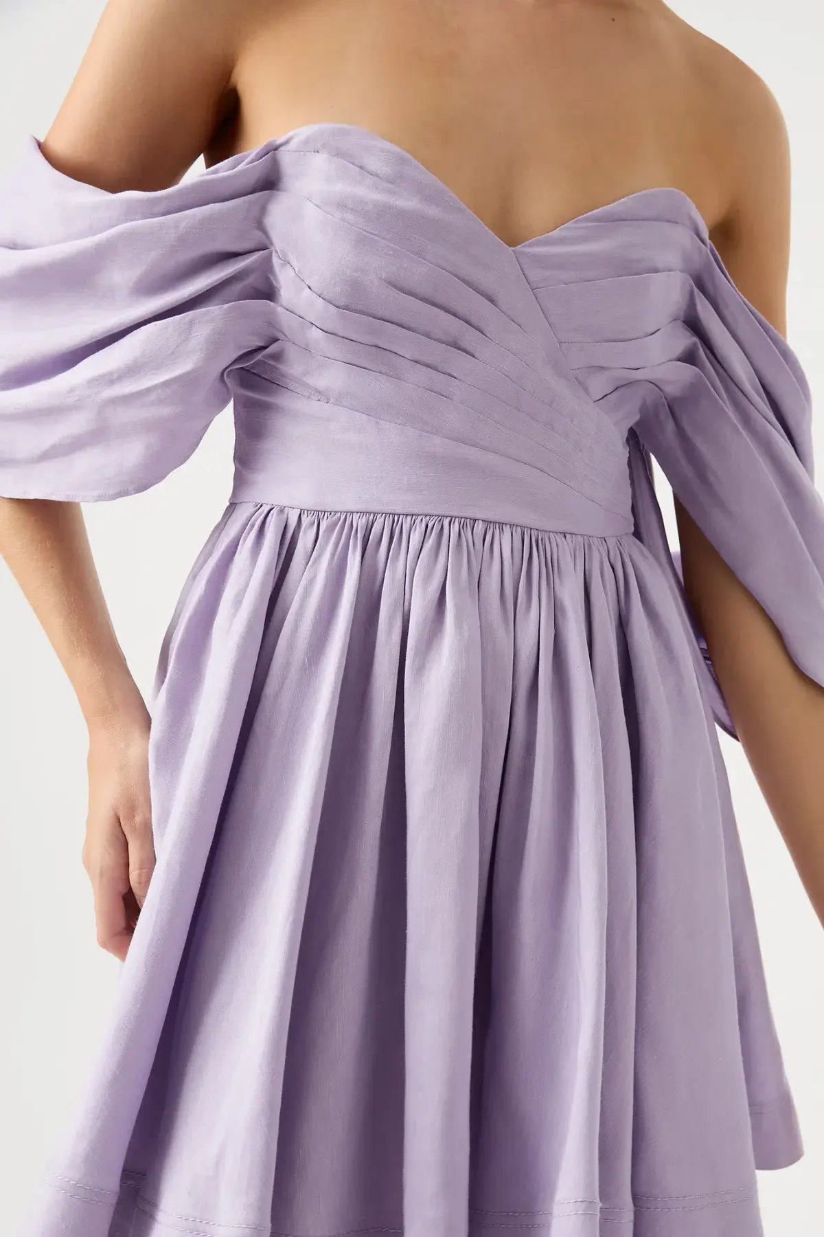 Aje Zorina Sweetheart Mini Dress Lilac Size 8 photo 2
