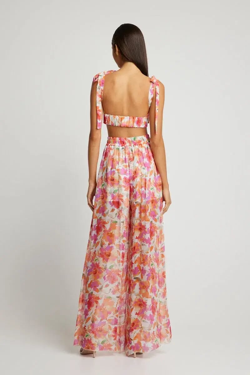 Sofia the Label Saskia Pant and Bralette Floral Print Size 8 photo 3