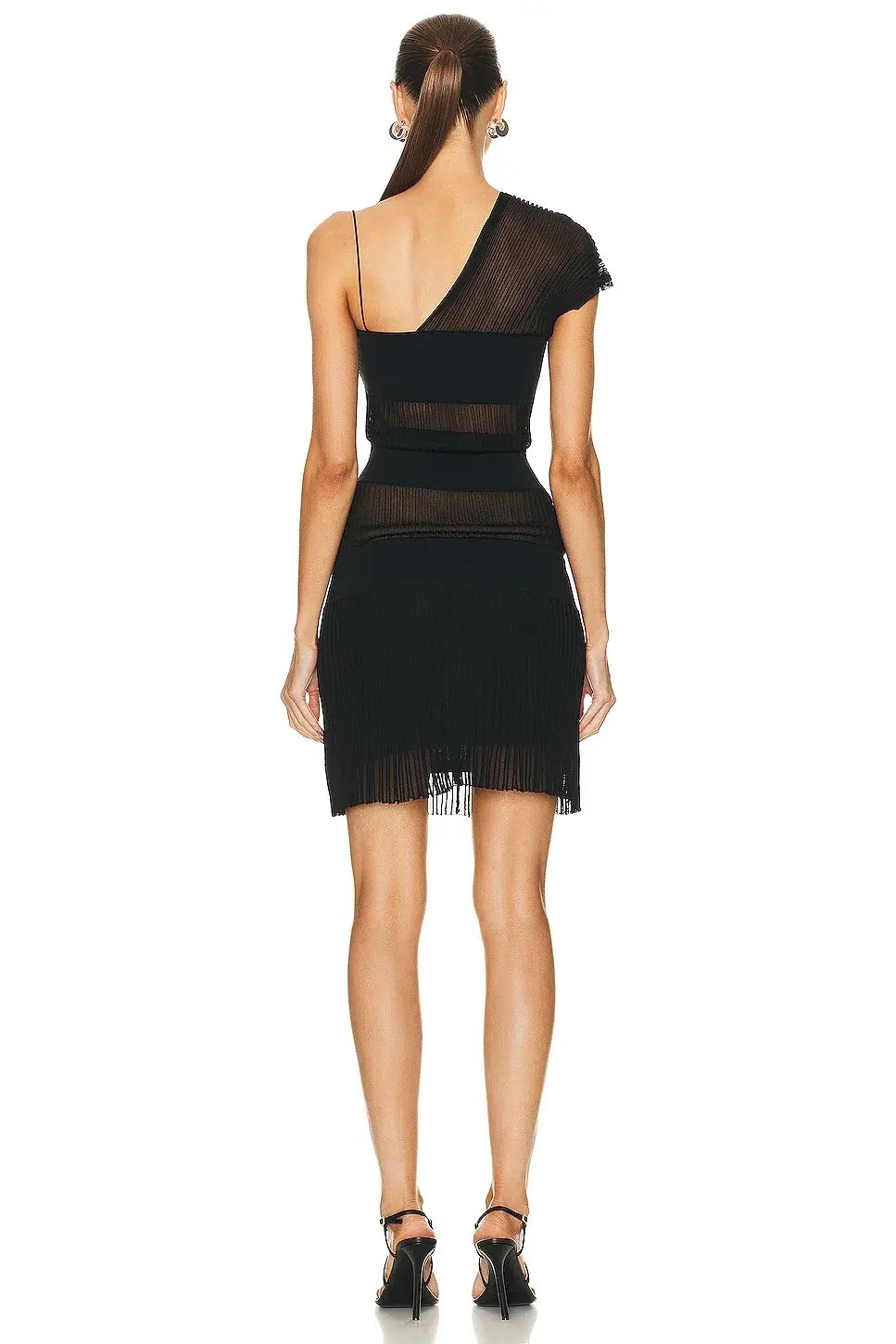 Christopher Esber Shadow Line Knitted Cami Dress Black  Size XS/Au 6 photo 4